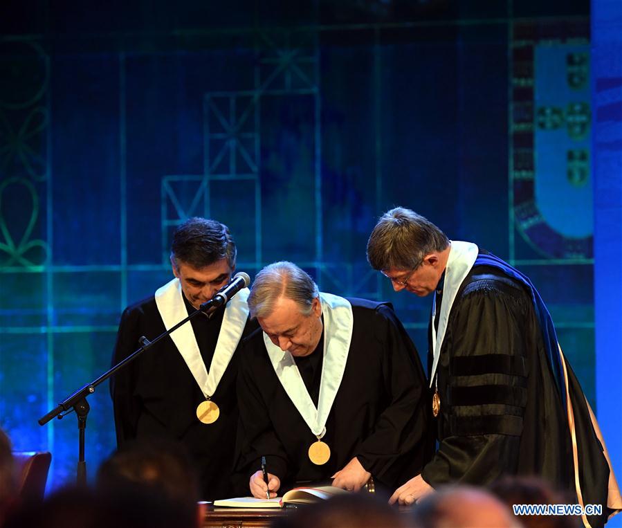 PORTUGAL-LISBON-UN-GUTERRES-HONORARY DEGREE
