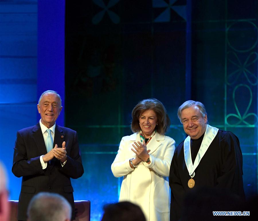 PORTUGAL-LISBON-UN-GUTERRES-HONORARY DEGREE