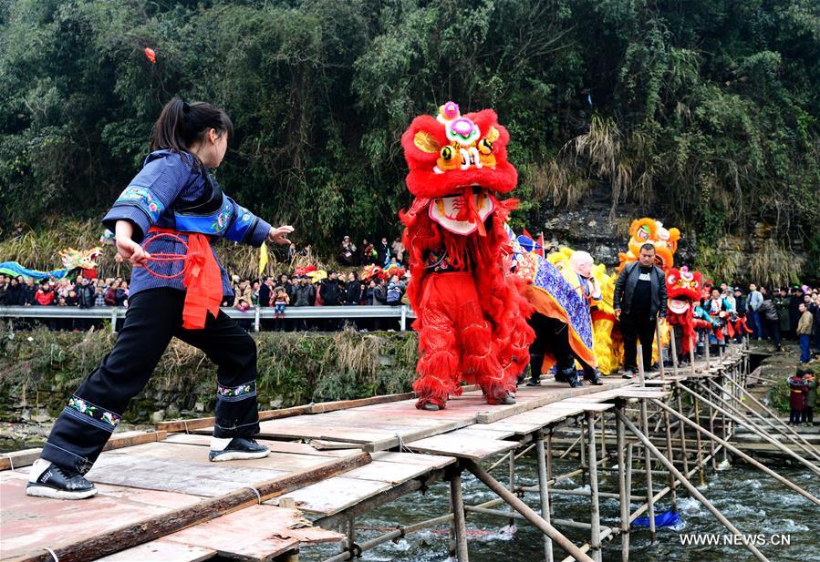 #CHINA-HUNAN-SPRING FESTIVAL-LION DANCE FAIR (CN)