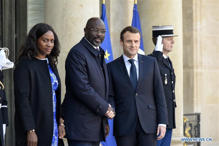 FRANCE-PARIS-LIBERIAN PRESIDENT-VISIT