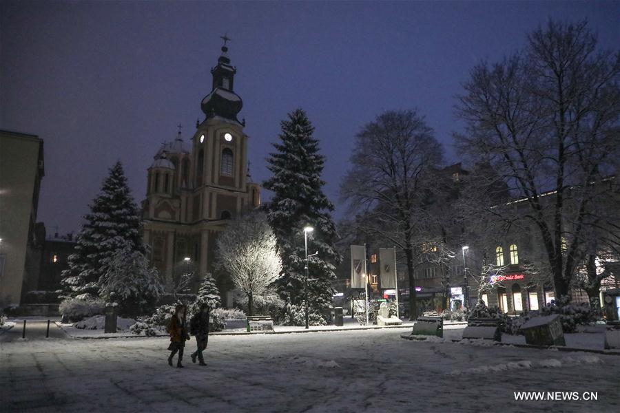 BOSNIA AND HERZEGOVINA-SARAJEVO-SNOW