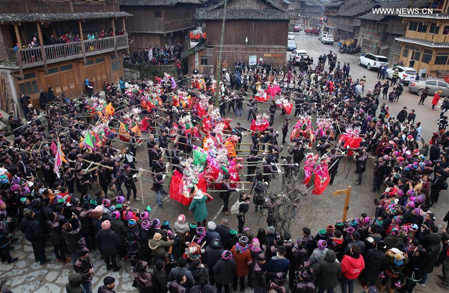 #CHINA-GUIZHOU-QIANDONGNAN-DONG PEOPLE-"TAI GUAN REN"(CN) 