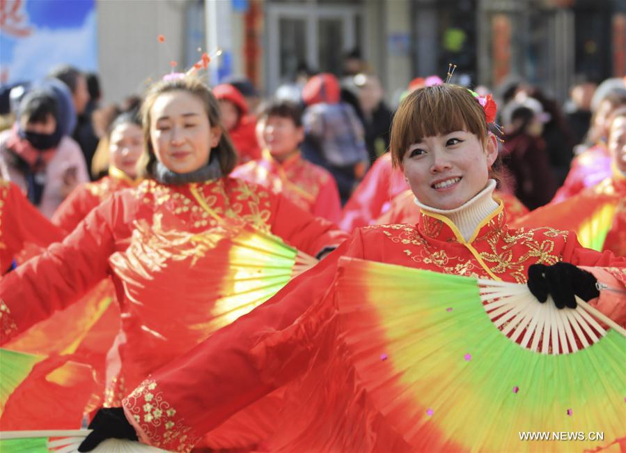 #CHINA-HEBEI-ZHANGJIAKOU-YANGGE DANCE (CN)
