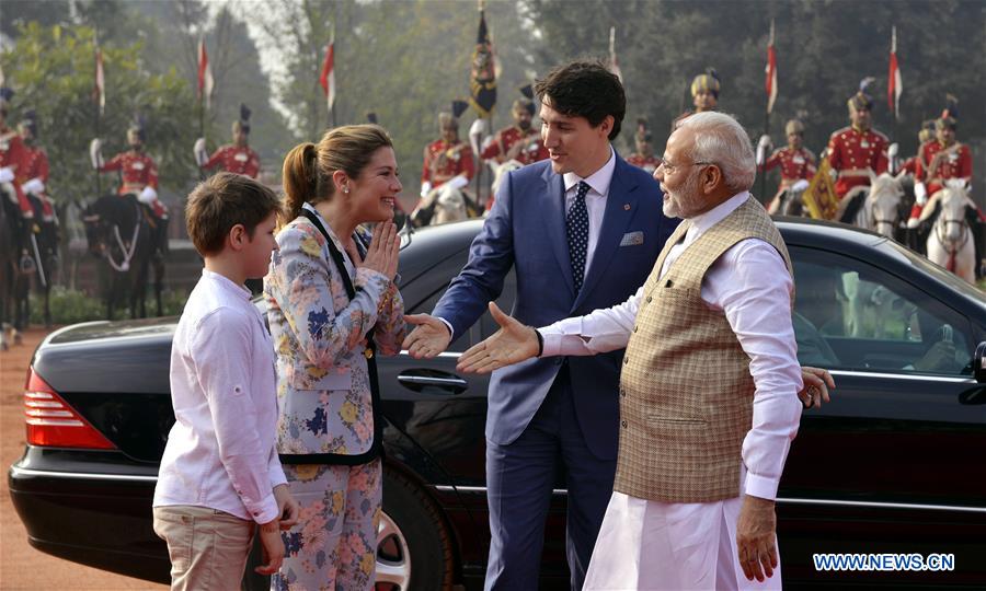 INDIA-NEW DELHI-CANADIAN PM-VISIT