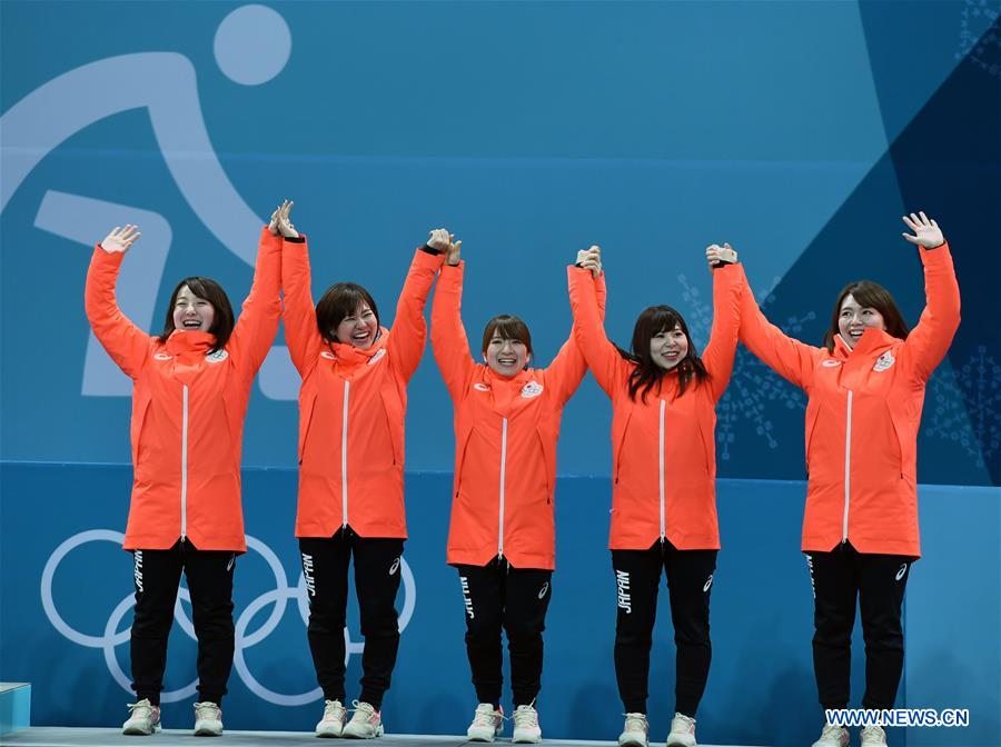 (SP)OLY-SOUTH KOREA-PYEONGCHANG-WOMEN'S CURLING-MEDAL CEREMONY