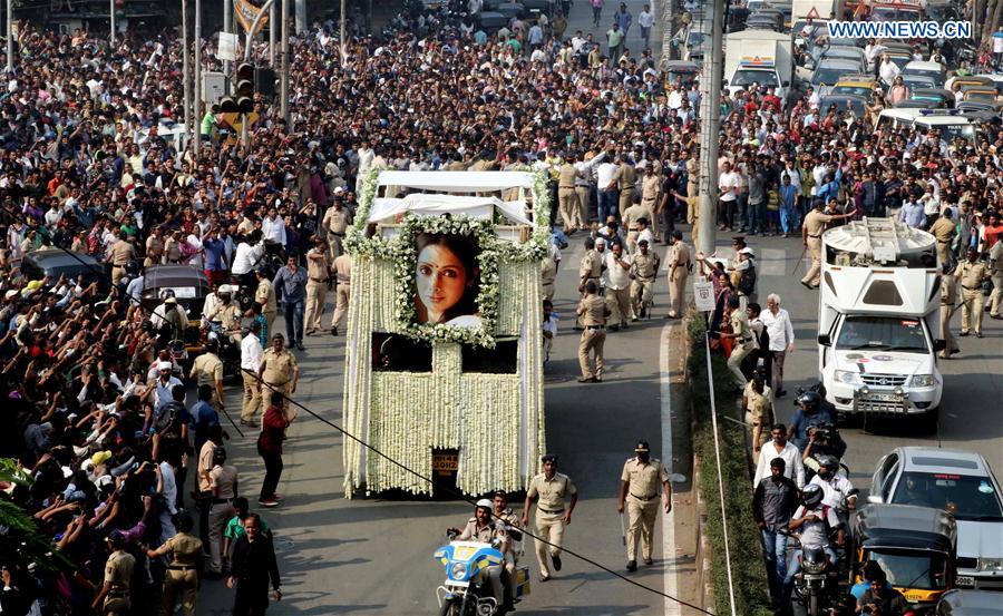 INDIA-MUMBAI-BOLLYWOOD-SRIDEVI-FUNERAL