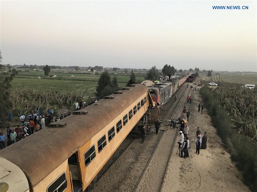 EGYPT-BEHEIRA-ACCIDENT-TRAIN CRASH