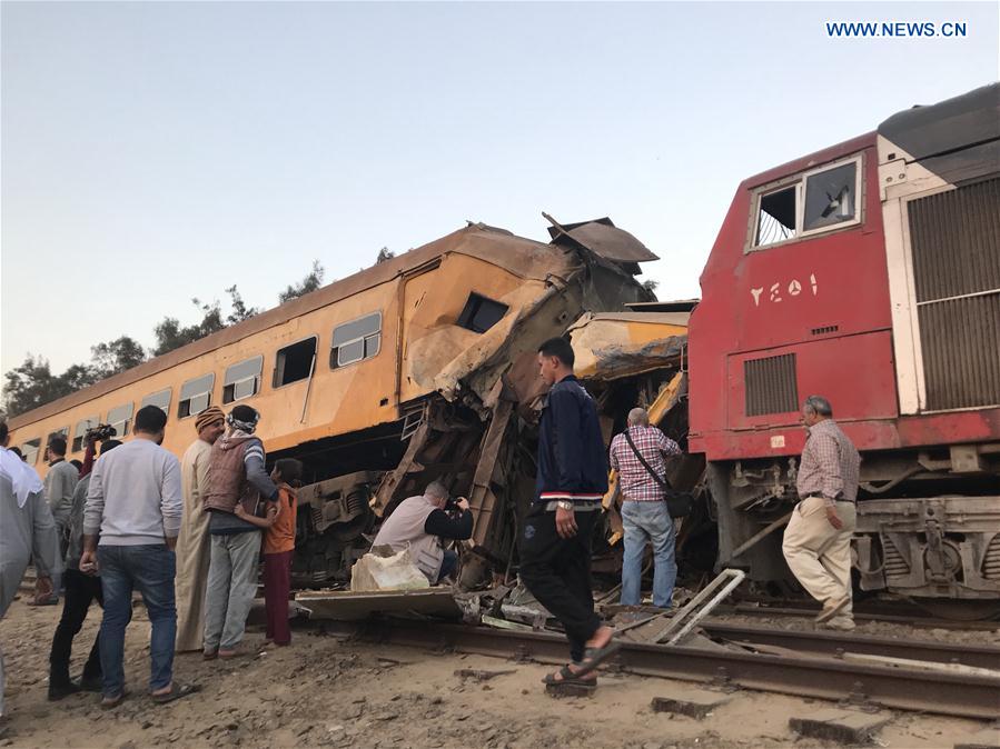 EGYPT-BEHEIRA-ACCIDENT-TRAIN CRASH