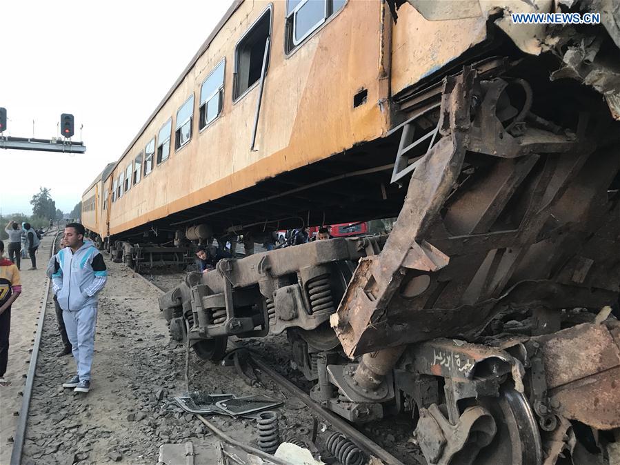 EGYPT-BEHEIRA-ACCIDENT-TRAIN CRASH
