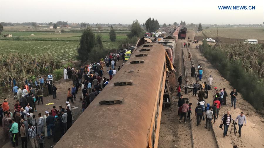 EGYPT-BEHEIRA-ACCIDENT-TRAIN CRASH