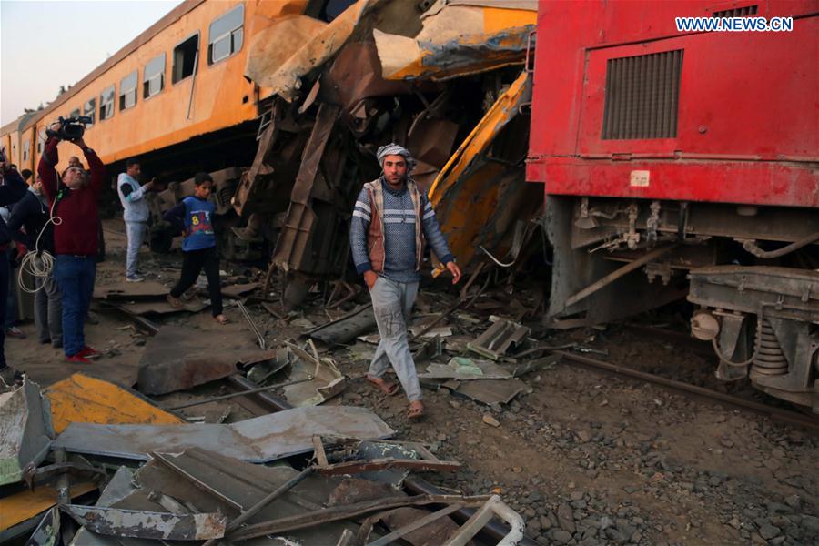EGYPT-BEHEIRA-ACCIDENT-TRAIN CRASH