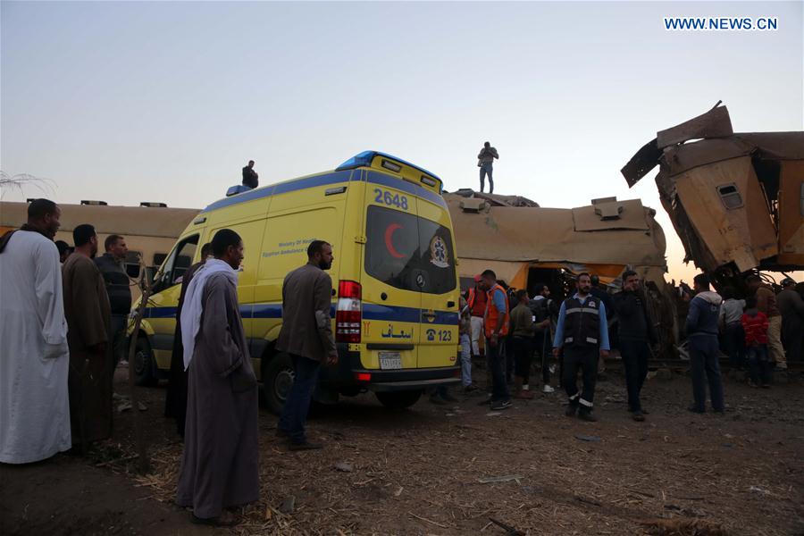 EGYPT-BEHEIRA-ACCIDENT-TRAIN CRASH