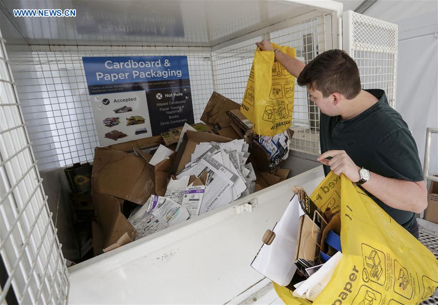 Residents drop off garbage at Zero Waste Center in Vancouver Xinhua
