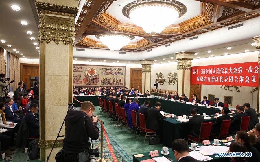 (TWO SESSIONS)CHINA-BEIJING-NPC-INNER MONGOLIA DELEGATION-PLENARY MEETING (CN)