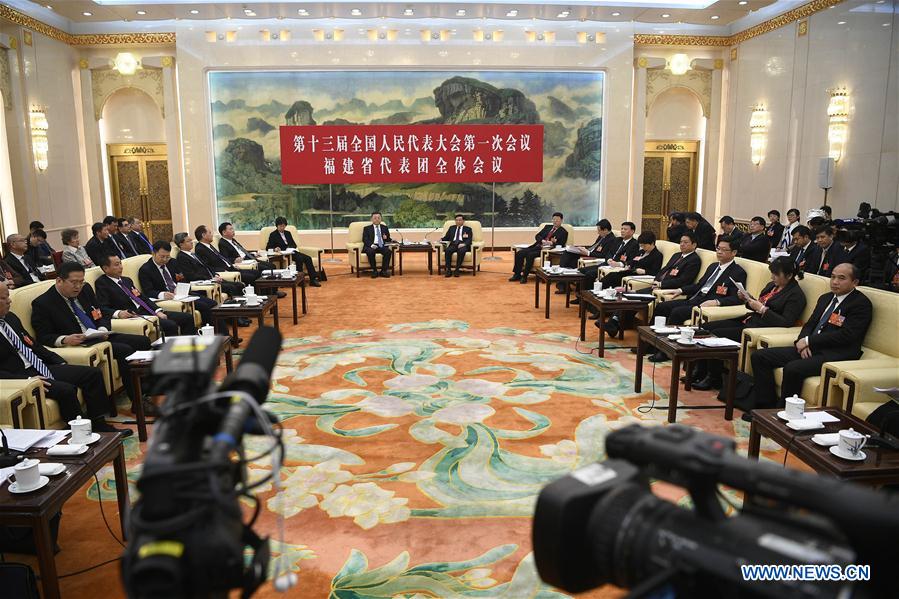 (TWO SESSIONS)CHINA-BEIJING-NPC-FUJIAN DELEGATION-PLENARY MEETING (CN)