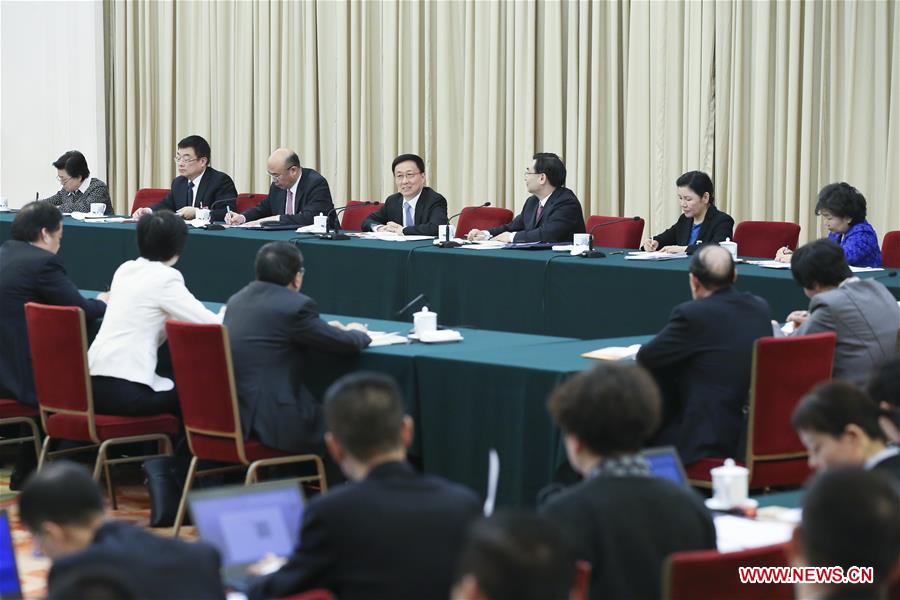 (TWO SESSIONS)CHINA-BEIJING-HAN ZHENG-NPC-PANEL DISCUSSION (CN)