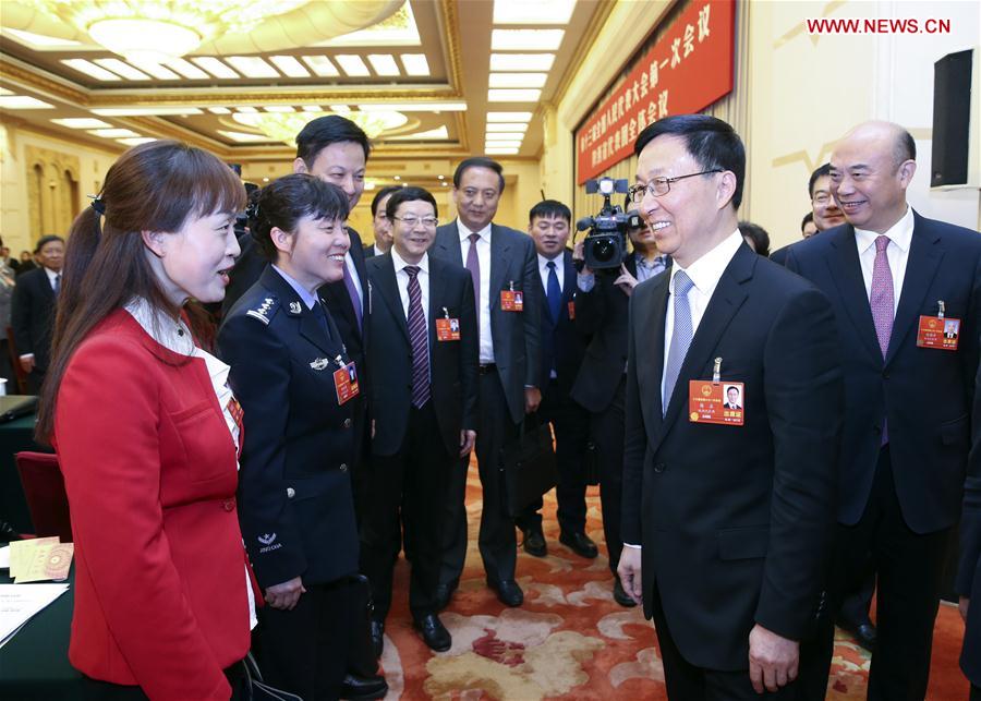 (TWO SESSIONS)CHINA-BEIJING-HAN ZHENG-NPC-PANEL DISCUSSION (CN)