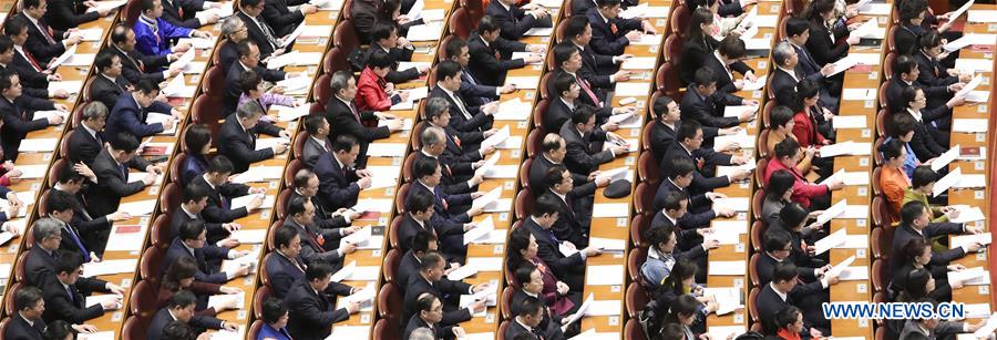 (TWO SESSIONS)CHINA-BEIJING-NPC-TOP LEGISLATURE-DEPUTIES-LINEUP (CN)