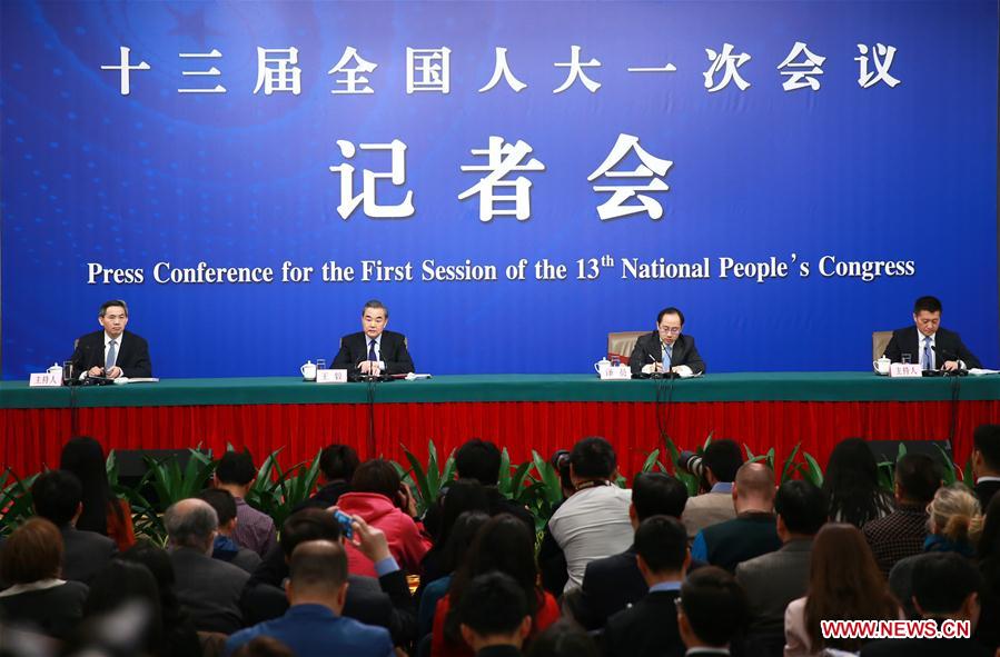 (TWO SESSIONS)CHINA-BEIJING-NPC-PRESS CONFERENCE-WANG YI (CN)