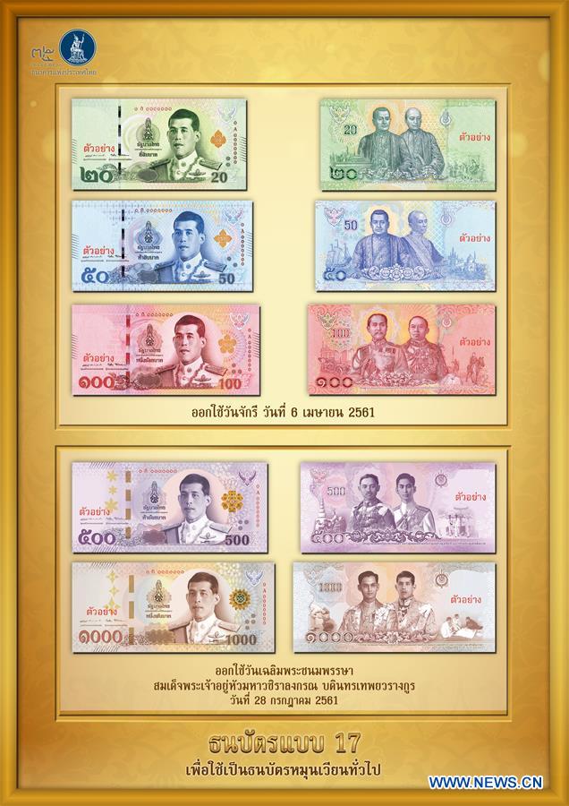THAILAND-BANGKOK-NEW BANKNOTES-KING RAMA X