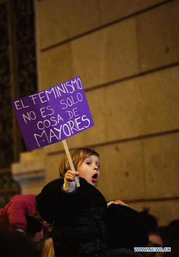 SPAIN-MADRID-WOMEN-MANIFESTATION