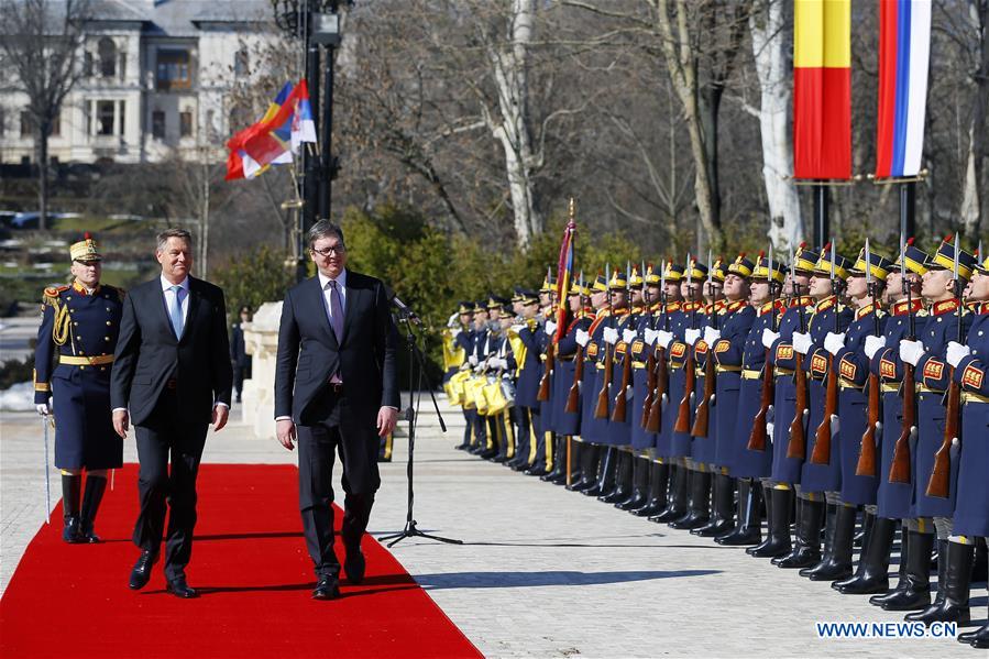 ROMANIA-BUCHAREST-PRESIDENT-SERBIA-PRESIDENT-MEETING