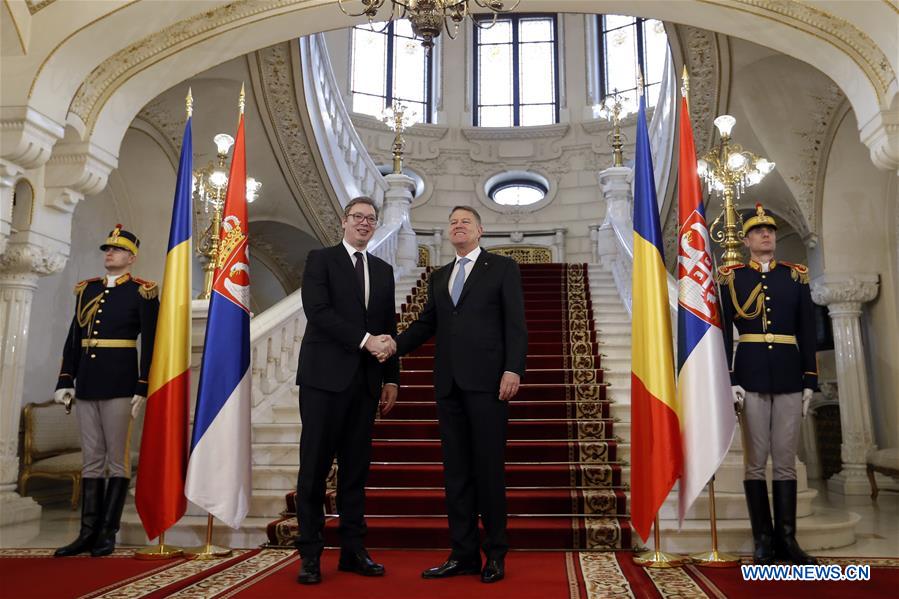 ROMANIA-BUCHAREST-PRESIDENT-SERBIA-PRESIDENT-MEETING
