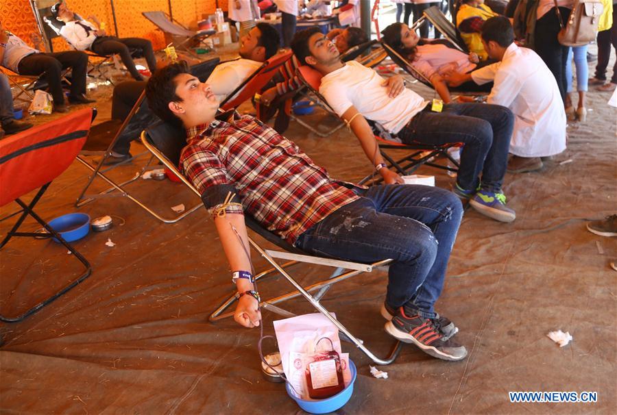 NEPAL-KATHMANDU-BLOOD DONATION-GUINNESS WORLD RECORD ATTEMPT