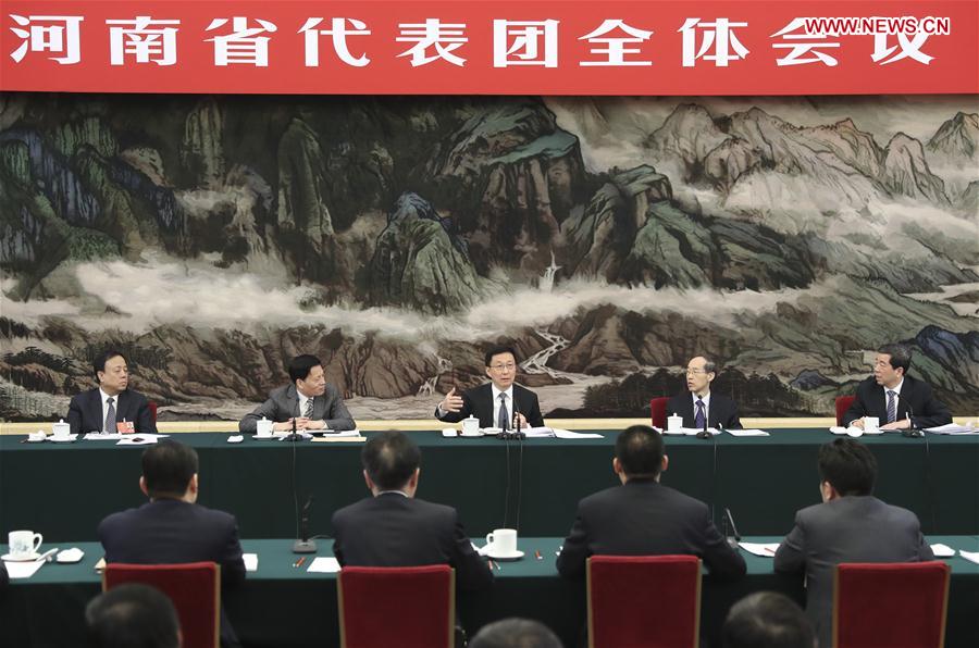 (TWO SESSIONS)CHINA-BEIJING-HAN ZHENG-NPC-PANEL DISCUSSION (CN)