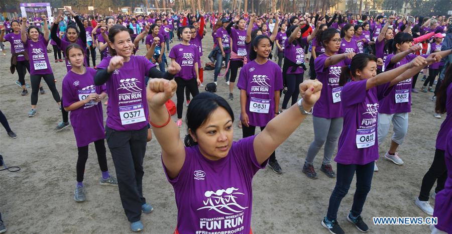 (SP)NEPAL-KATHMANDU-INTERNATIONAL WOMEN'S DAY-5000M FUN RUN