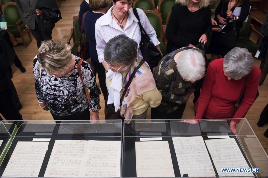 HUNGARY-BUDAPEST-LISZT-MANUSCRIPTS