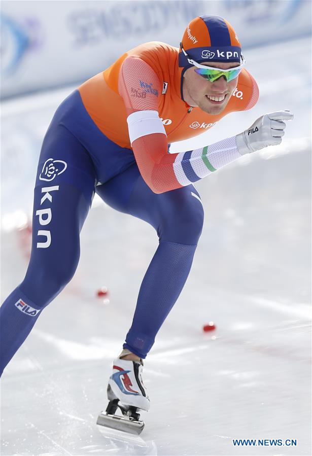 In pics winners of men's 1500m event at ISU World Allround Speed