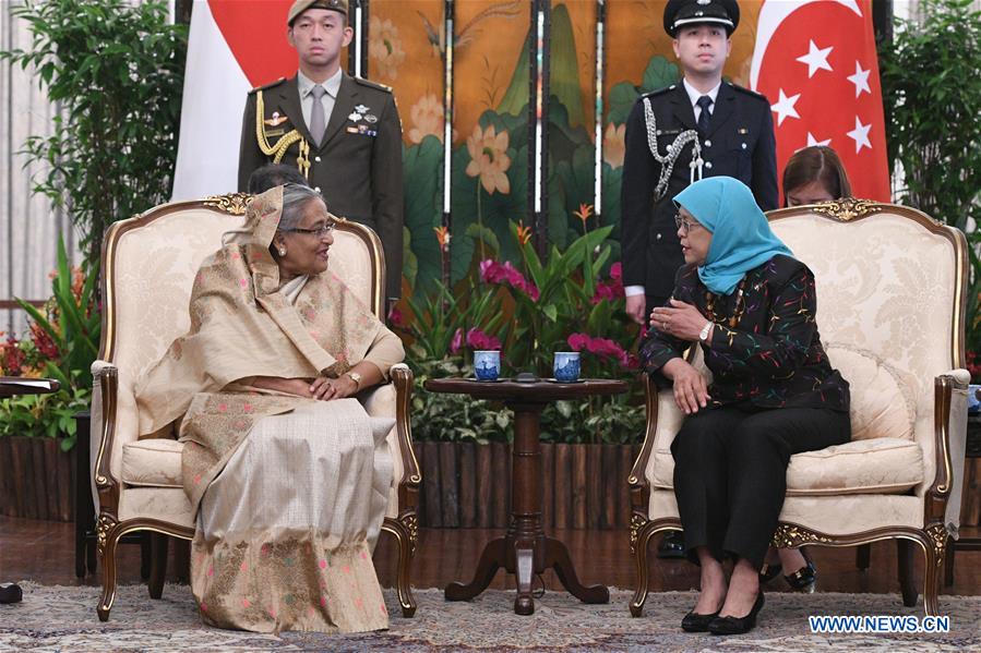 SINGAPORE-BANGLADESH-PM-VISIT