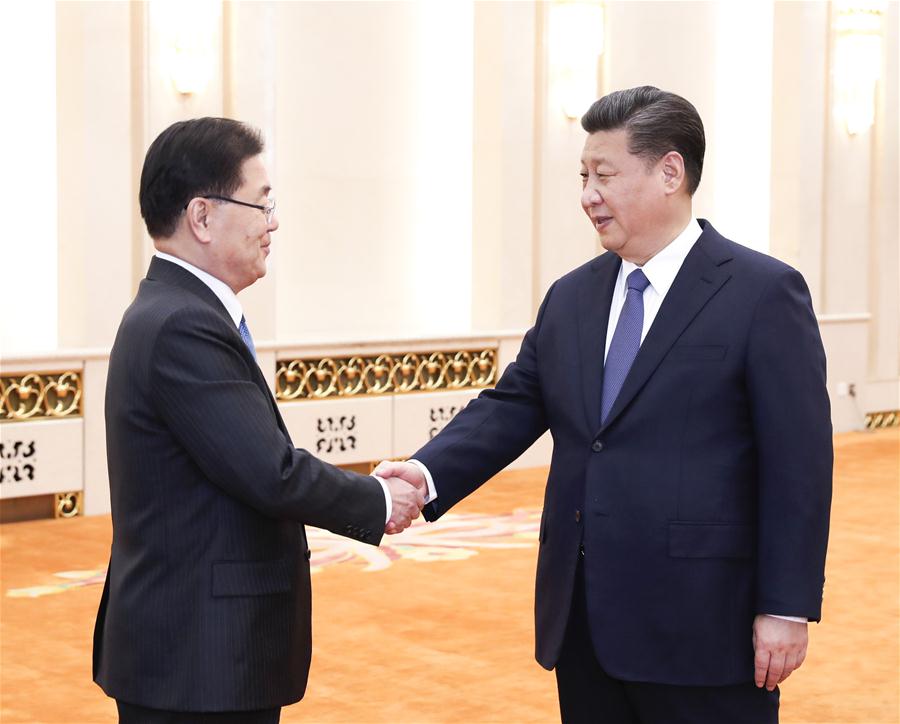CHINA-BEIJING-XI JINPING-ROK-MEETING (CN)