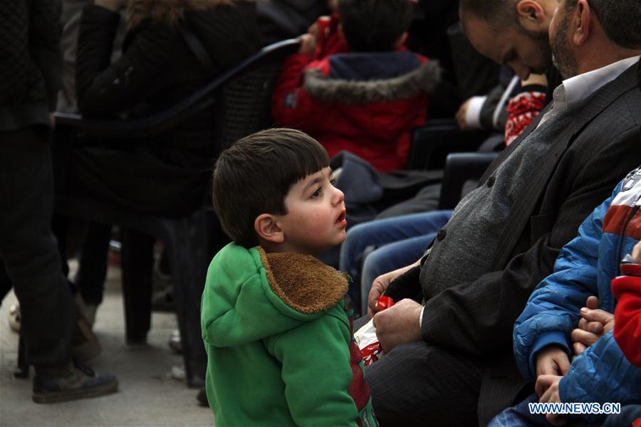SYRIA-DAMASCUS-CIVILIANS-EVACUATES-EASTERN-GHOUTA
