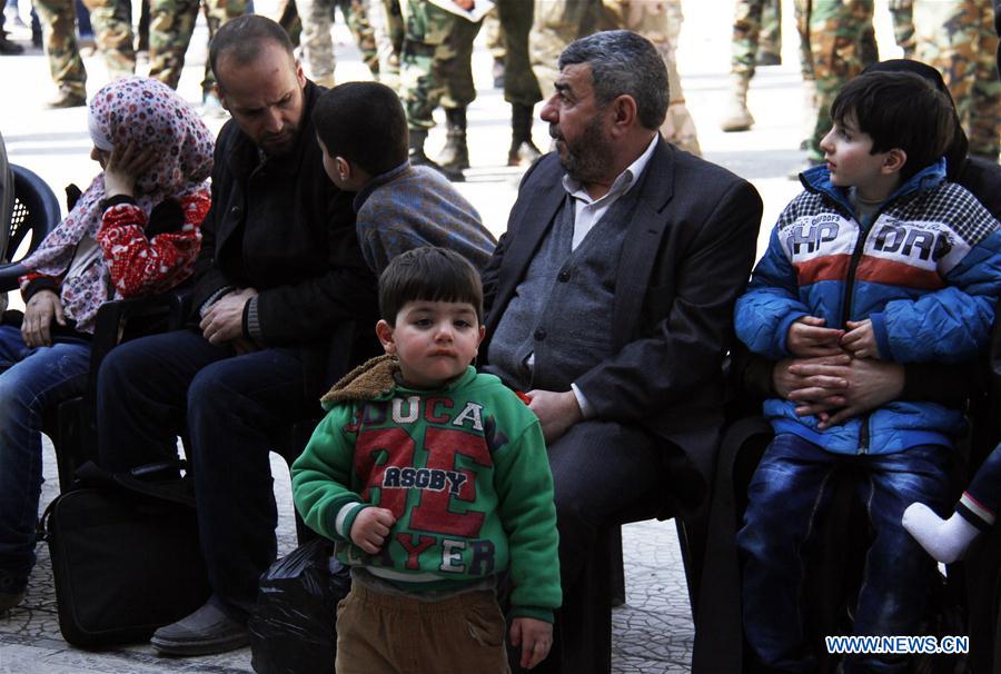 SYRIA-DAMASCUS-CIVILIANS-EVACUATES-EASTERN-GHOUTA