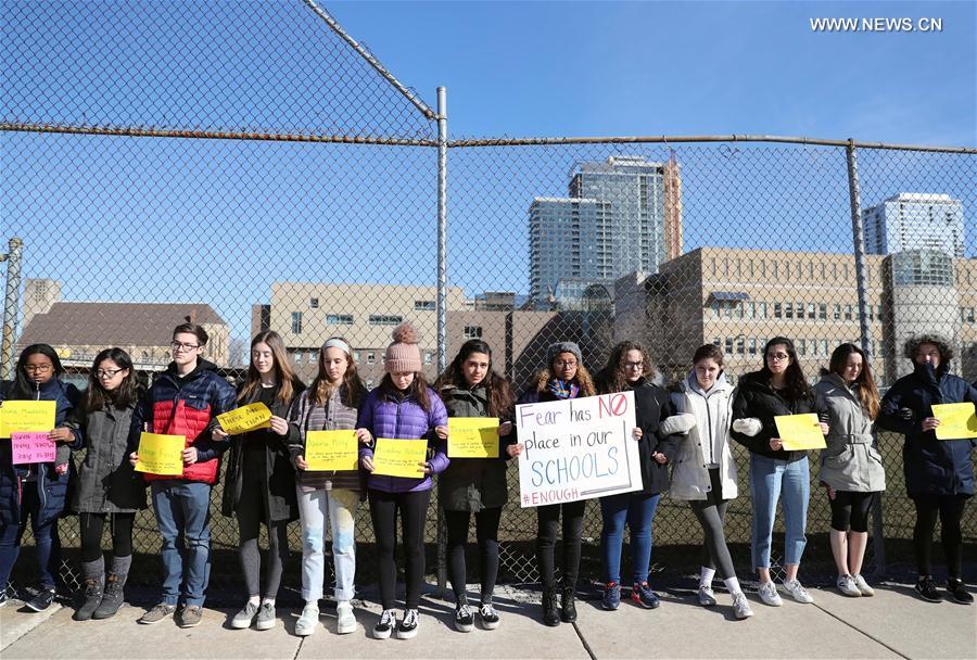 U.S.-CHICAGO-STUDENTS-NATIONAL SCHOOL WALKOUT-GUN VIOLENCE