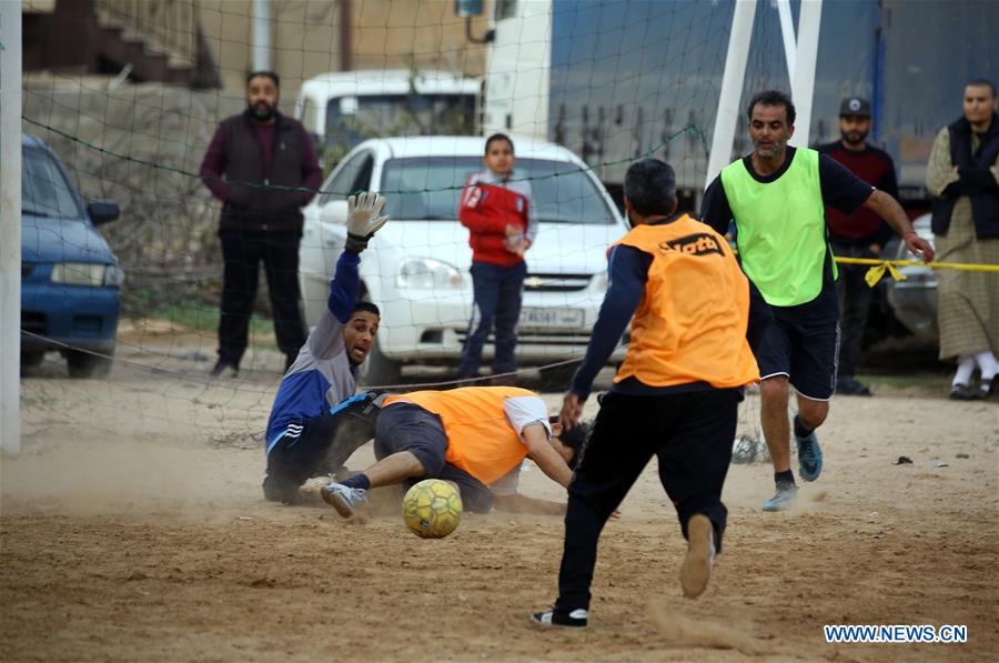 LIBYA-TRIPOLI-FOOTBALL-PEACE