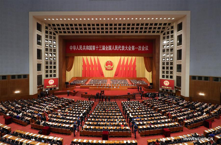 (TWO SESSIONS)CHINA-BEIJING-NPC-OATH-TAKING CEREMONY (CN)