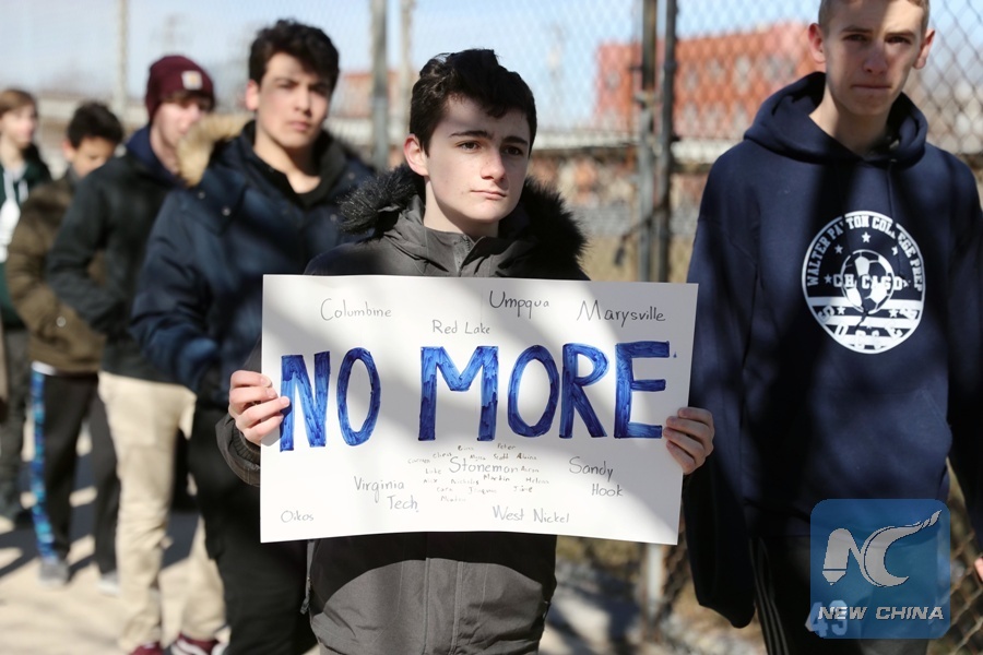 American students march to call for sensible gu