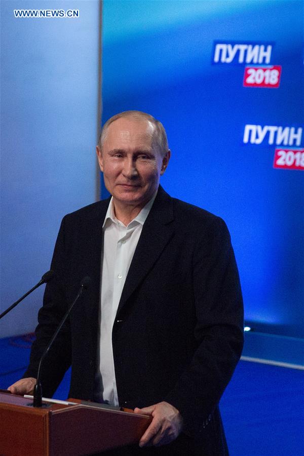 RUSSIA-MOSCOW-PRESIDENTIAL ELECTION-PUTIN-SET TO WIN