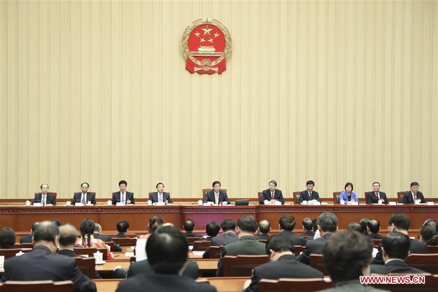 (TWO SESSIONS)CHINA-BEIJING-NPC-PRESIDIUM-MEETING (CN)