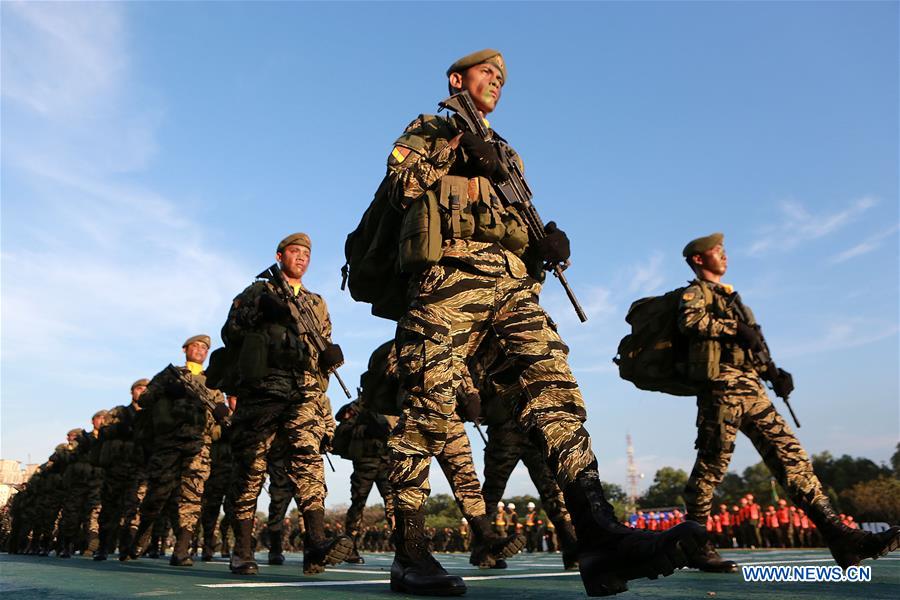 PHILIPPINES-TAGUIG CITY-PHILIPPINE ARMY-ANNIVERSARY