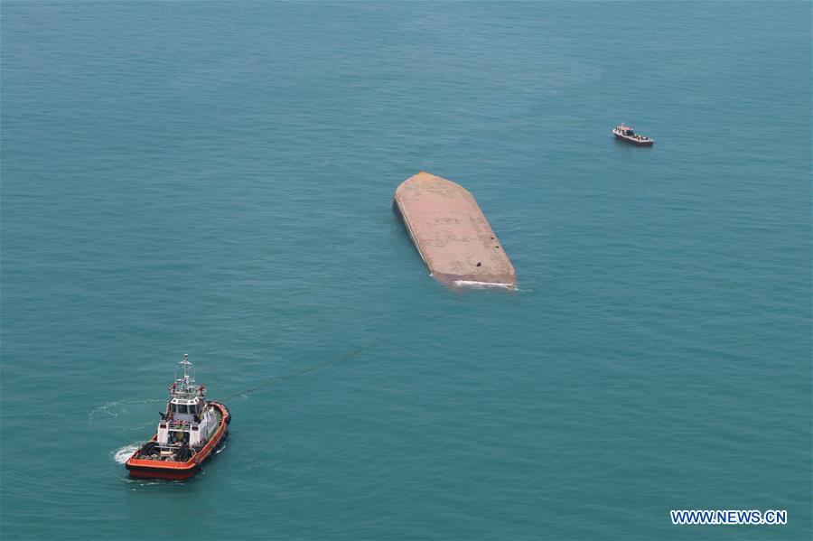 MALAYSIA-MALACCA STRAIT-VESSEL-CAPSIZED-RESCUE&nbsp;