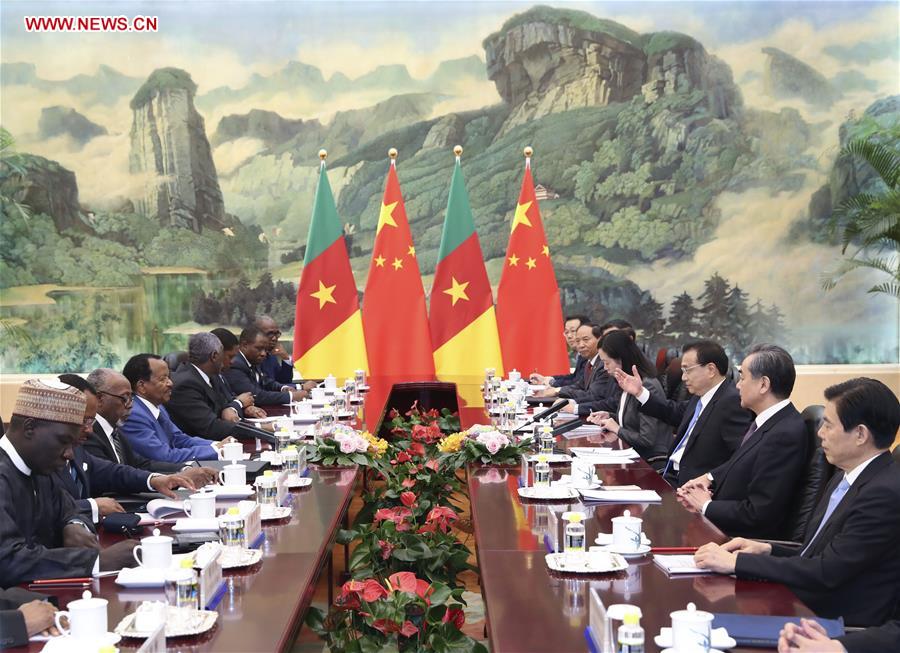 CHINA-BEIJING-LI KEQIANG-CAMEROON-MEETING (CN)