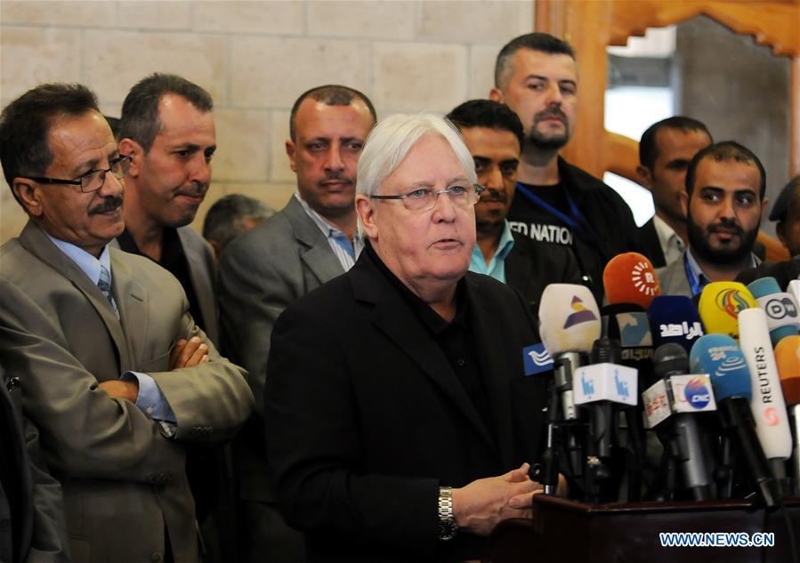 YEMEN-SANAA-UN-ENVOY-ARRIVAL