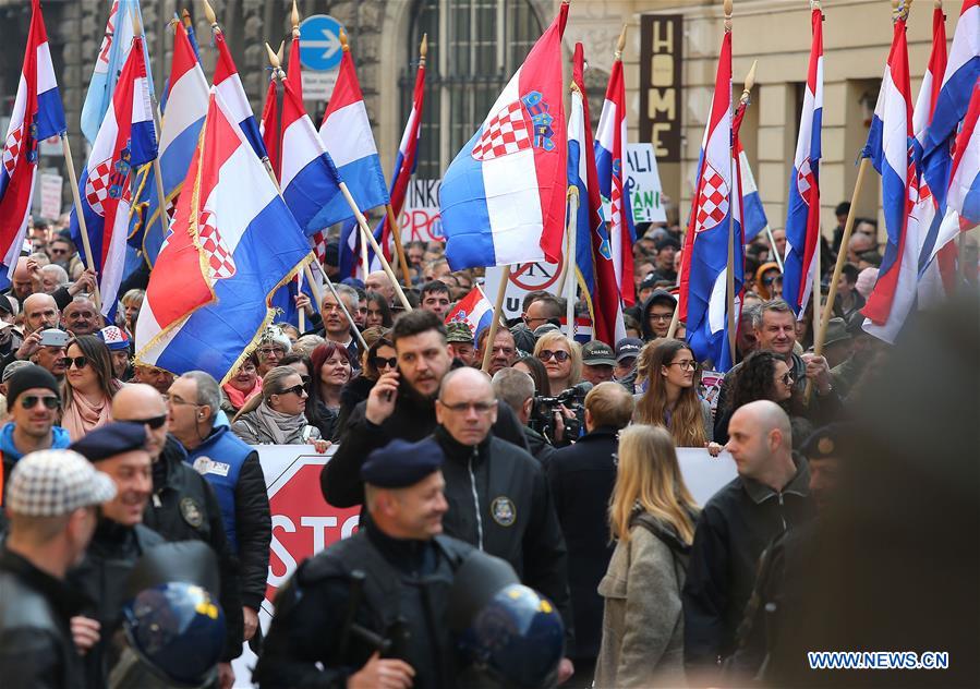 CROATIA-ZAGREB-ISTANBUL CONVENTION-PROTEST