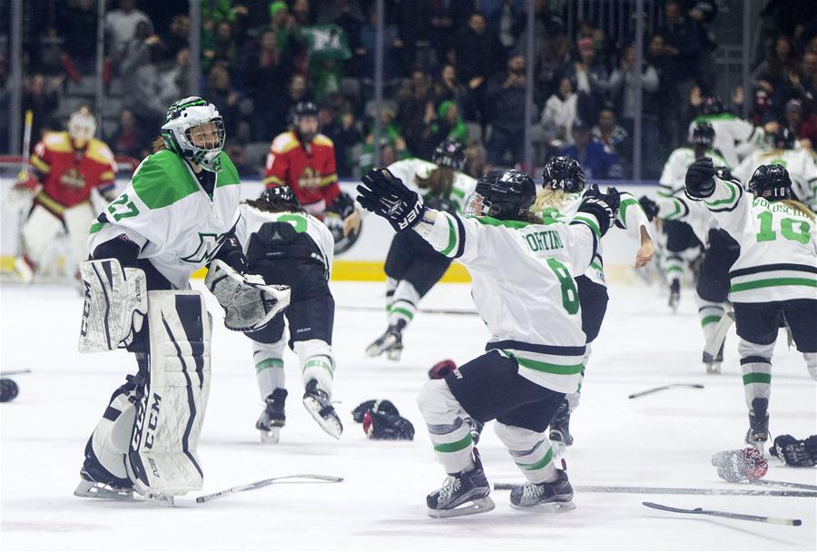 (SP)CANADA-TORONTO-ICE HOCKEY-CWHL-PLAYOFFS-FINAL