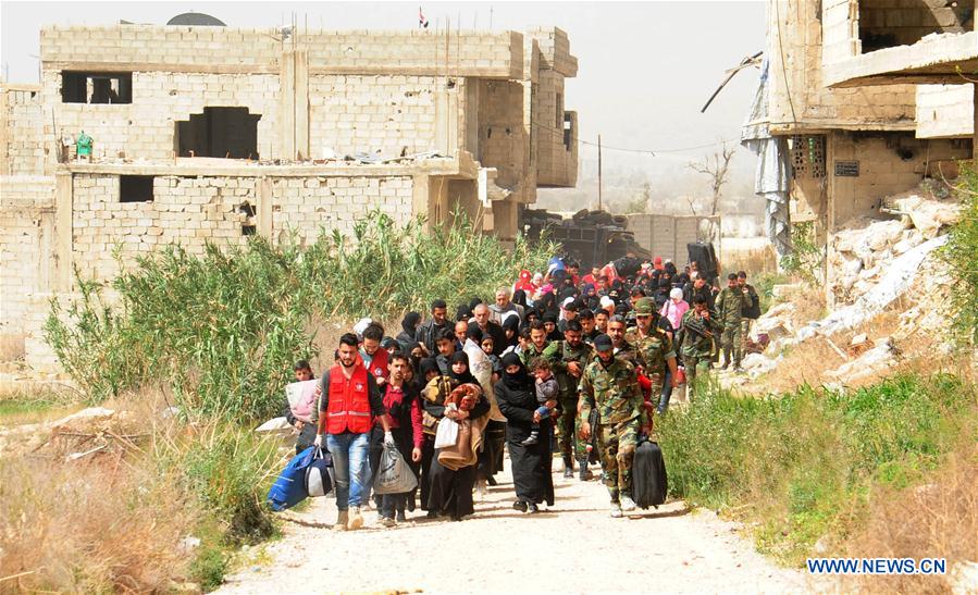 SYRIA-DAMASCUS-CIVILIANS-EASTERN GHOUTA-EVACUATION