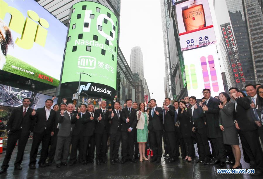 U.S.-NEW YORK-CHINA-IQIYI-NASDAQ-IPO